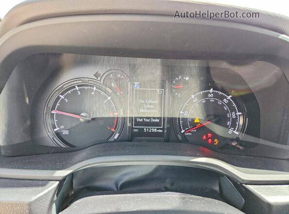 JTEEU5JR8P5286208 2023 TOYOTA 4RUNNER Красный Вид щитка приборов