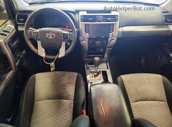 JTEEU5JRXM5229956 2021 TOYOTA 4RUNNER Black წინა პანელის ხედი
