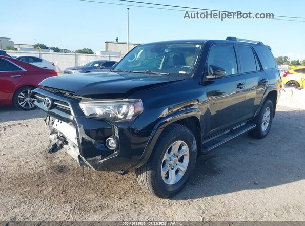 JTEFU5JR2M5241720 2021 TOYOTA 4RUNNER Black Առջևի ձախ երեք քառորդ տեսարան