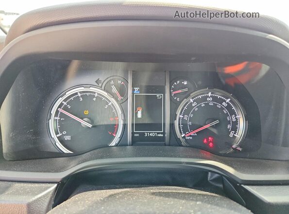 JTELU5JRXP6177587 2023 TOYOTA 4RUNNER Black Widok zestawu wskaźników