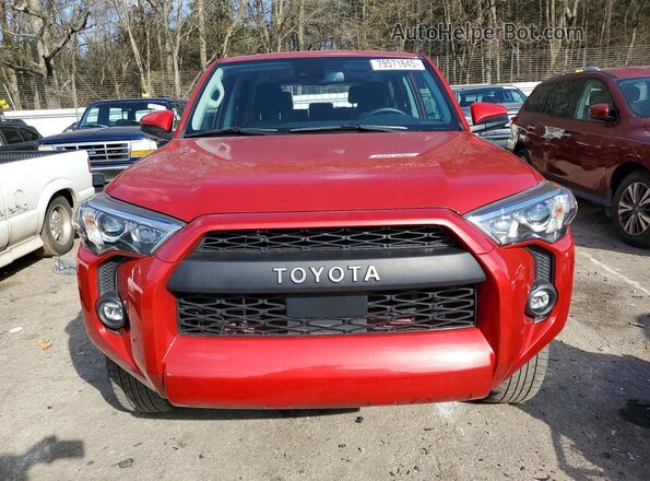 JTEMU5JR0N6050140 2022 TOYOTA 4RUNNER Red Դիմացի տեսք