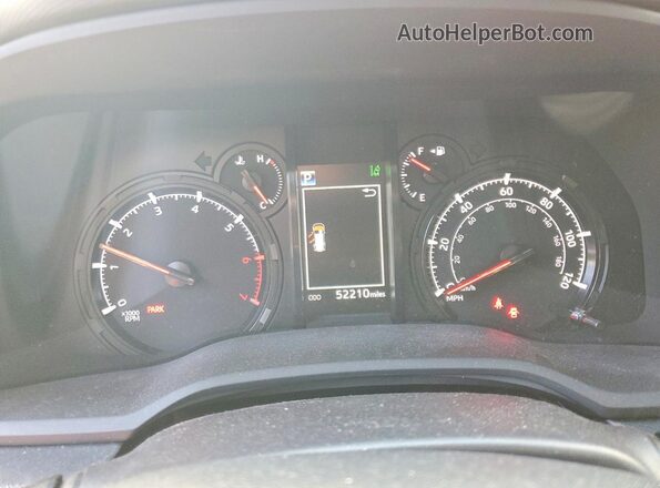JTEMU5JR0N6050140 2022 TOYOTA 4RUNNER Red Սարքավորումների վահանակի տեսք