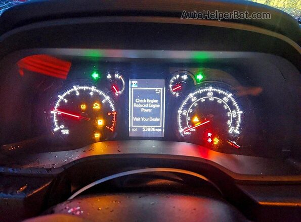 JTEMU5JR3P6127022 2023 TOYOTA 4RUNNER Red Widok zestawu wskaźników