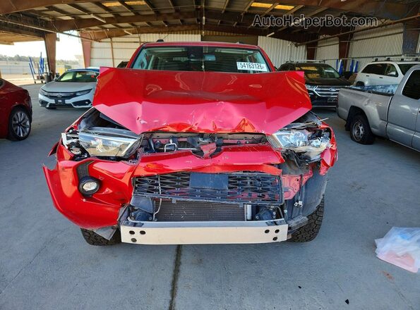 JTEMU5JR4M5882942 2021 TOYOTA 4RUNNER Red წინა ხედი