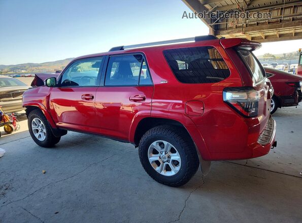JTEMU5JR4M5882942 2021 TOYOTA 4RUNNER Red უკანა მარცხენა