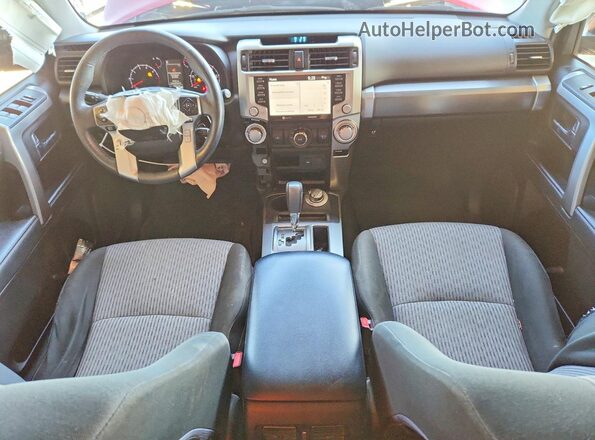 JTEMU5JR4M5882942 2021 TOYOTA 4RUNNER Red წინა პანელის ხედი