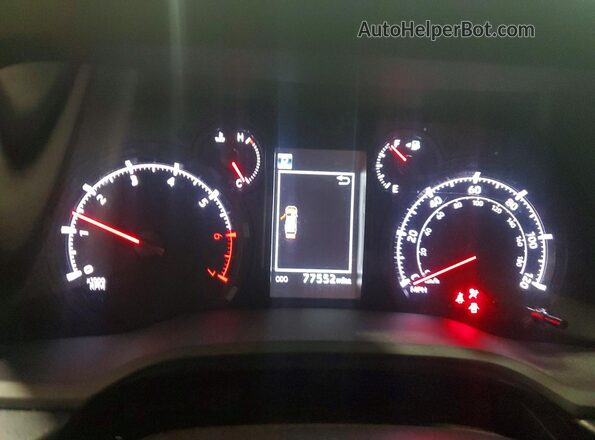 JTEMU5JR5N6042504 2022 TOYOTA 4RUNNER White Instrument cluster view