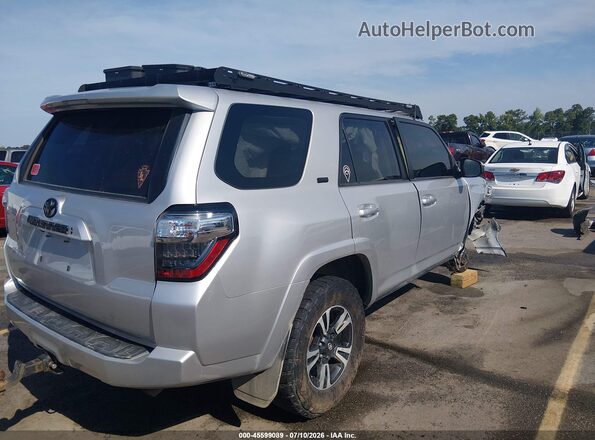 JTEMU5JR6M5900471 2021 TOYOTA 4RUNNER Серебряный Задняя правая четверть