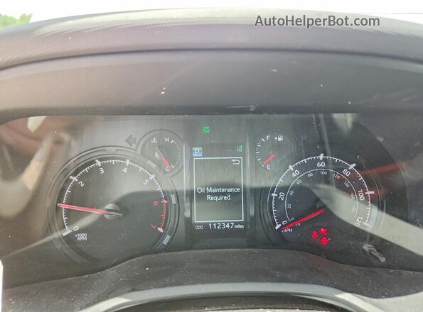 JTEMU5JR7N6009116 2022 TOYOTA 4RUNNER Silver ხელსაწყოთა პანელის ხედი