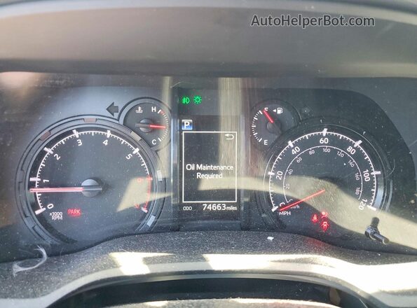 JTENU5JR1N6068280 2022 TOYOTA 4RUNNER Gray Widok zestawu wskaźników