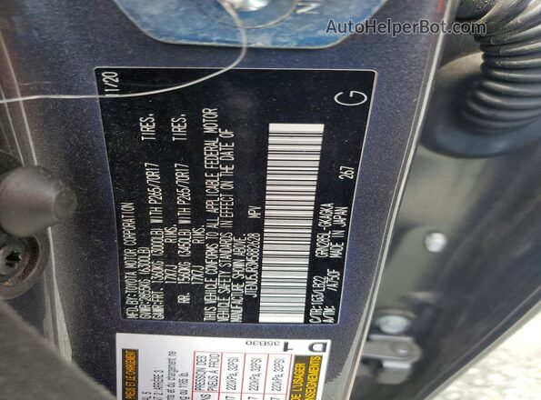 JTENU5JR3M5882628 2021 TOYOTA 4RUNNER Gray Շարժիչի բաժամունքի տեսք