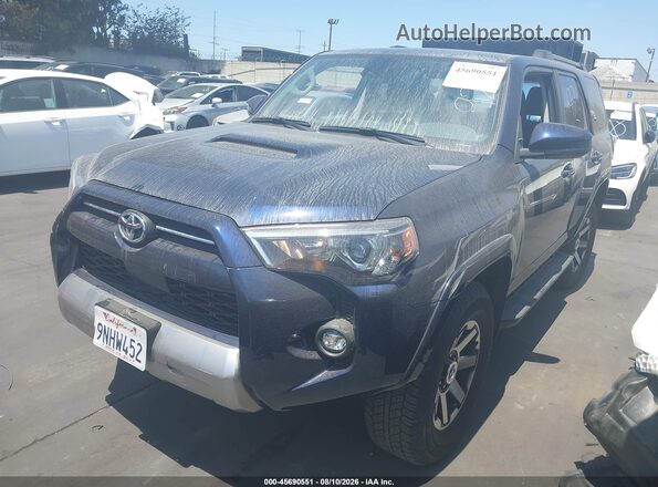 JTEPU5JR0R6290680 2024 TOYOTA 4RUNNER Blue Առջևի ձախ երեք քառորդ տեսարան