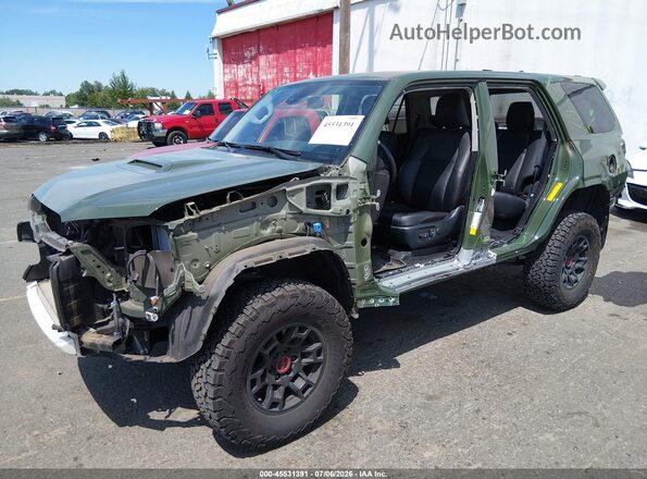 JTERU5JR1N5999482 2022 TOYOTA 4RUNNER Green Вид спереду