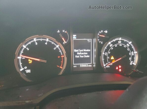 JTERU5JR2N6014147 2022 TOYOTA 4RUNNER Red ხელსაწყოთა პანელის ხედი