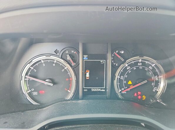 JTERU5JR4R6288567 2024 TOYOTA 4RUNNER Black Widok zestawu wskaźników