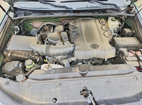 JTERU5JR5N5982376 2022 TOYOTA 4RUNNER Зеленый Вид подкапотного пространства
