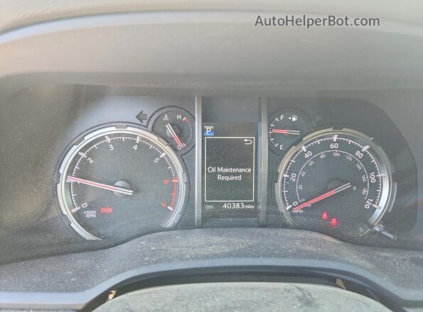 JTERU5JR6R6233652 2024 TOYOTA 4RUNNER White Instrument cluster view