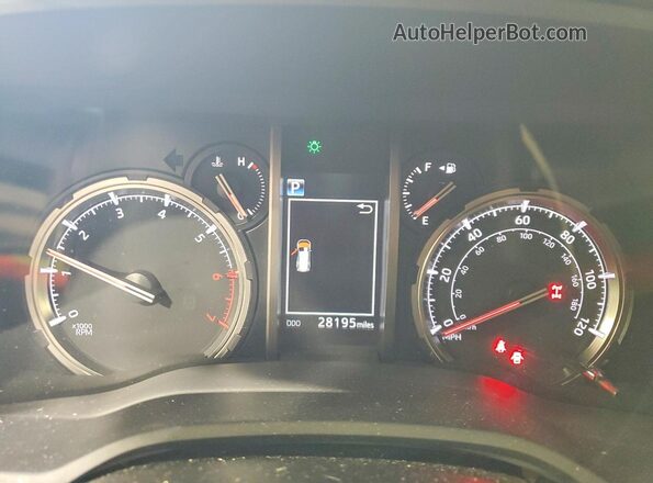 JTERU5JR6R6289350 2024 TOYOTA 4RUNNER Белый Вид щитка приборов