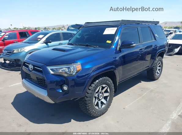 JTERU5JR7M5843199 2021 TOYOTA 4RUNNER Blue Front left