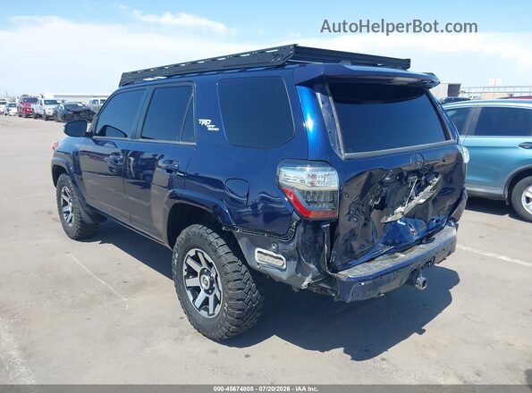 JTERU5JR7M5843199 2021 TOYOTA 4RUNNER Blue Rear left