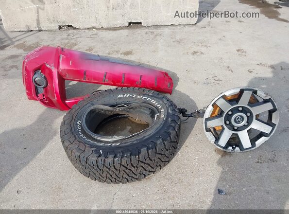 JTERU5JR8N6021698 2022 TOYOTA 4RUNNER Red Вид щитка приладів