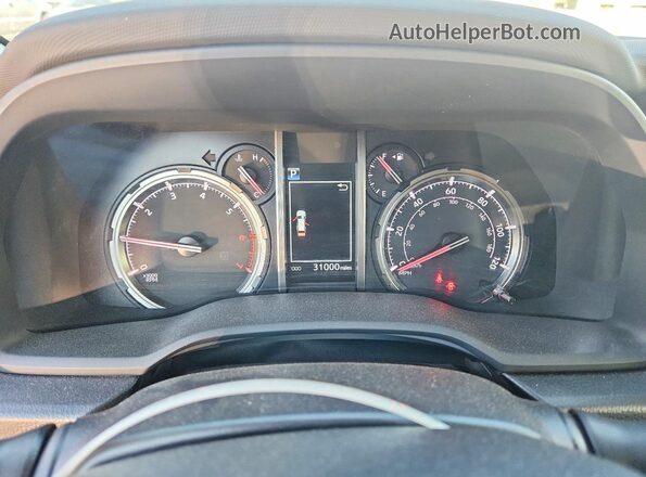 JTERU5JR8R6274347 2024 TOYOTA 4RUNNER Red Вид щитка приладів