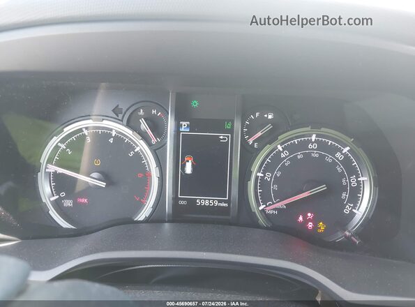 JTERU5JR9M5949783 2021 TOYOTA 4RUNNER White უკანა სავარძლების ხედი