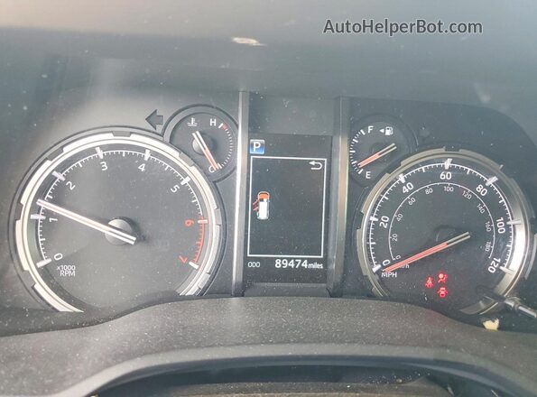JTERU5JRXM5952840 2021 TOYOTA 4RUNNER Silver Instrument cluster view