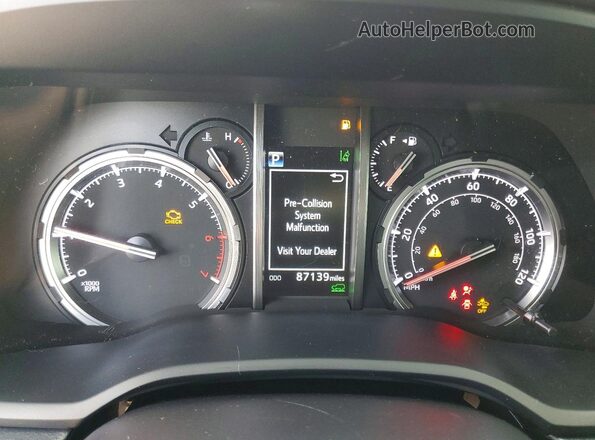 JTERU5JRXP6149508 2023 TOYOTA 4RUNNER Красный Вид щитка приборов