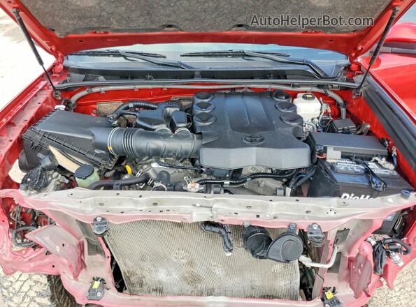 JTERU5JRXP6149508 2023 TOYOTA 4RUNNER Красный Вид подкапотного пространства