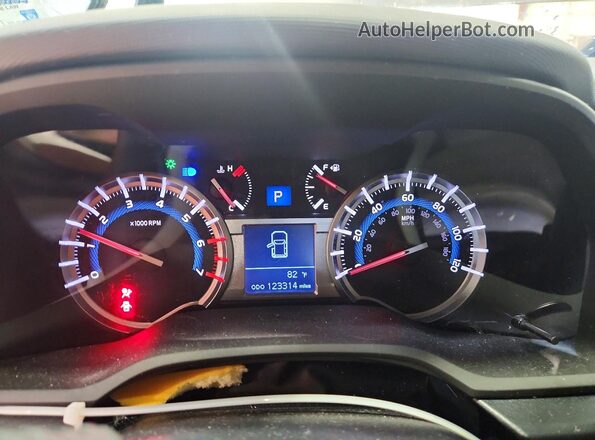 JTEZU5JR3H5155593 2017 TOYOTA 4RUNNER Charcoal Widok zestawu wskaźników