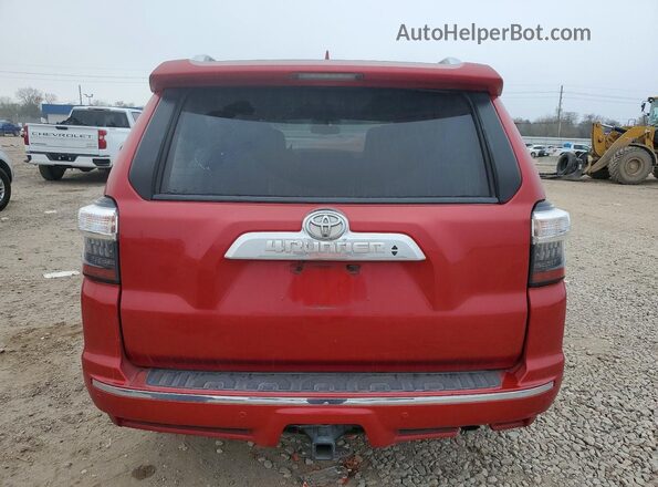 JTEZU5JR4J5191105 2018 TOYOTA 4RUNNER Red Հետևի տեսք