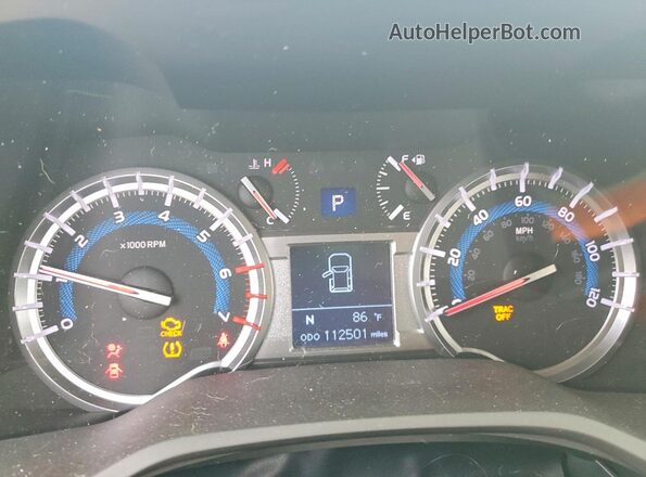 JTEZU5JR4J5191105 2018 TOYOTA 4RUNNER Red Սարքավորումների վահանակի տեսք