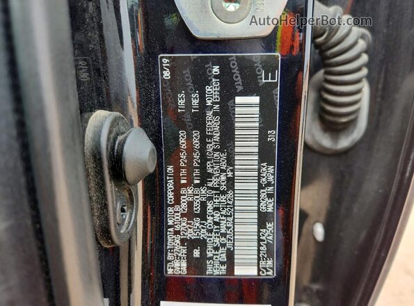JTEZU5JR4L5214286 2020 TOYOTA 4RUNNER Black Engine compartment view