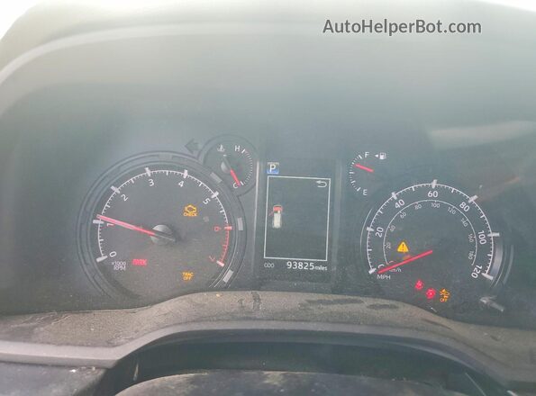 JTEZU5JR4L5225904 2020 TOYOTA 4RUNNER White Вид щитка приладів