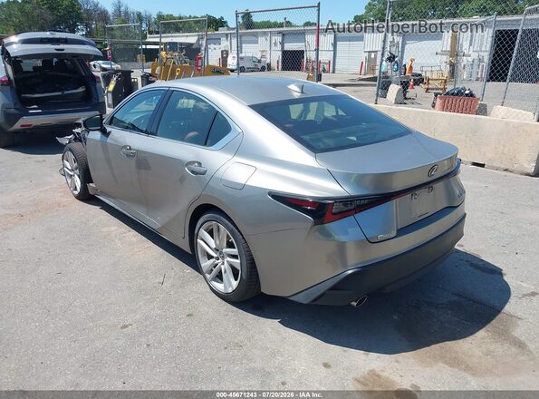 JTHA81F21M5045614 2021 LEXUS IS 300 Серый Задняя левая четверть