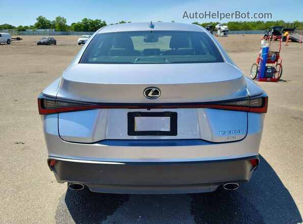 JTHA81F29M5045358 2021 LEXUS IS Silver Вид ззаду