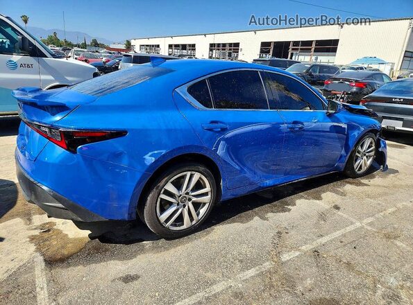 JTHAA1D28M5116413 2021 LEXUS IS Blue Rear right
