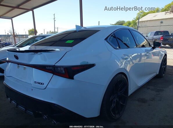 JTHAP1D27N5001138 2022 LEXUS IS 500 White Հետևի աջ