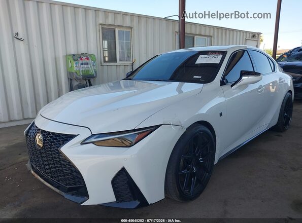 JTHAP1D27N5001138 2022 LEXUS IS 500 White Առջևի ձախ երեք քառորդ տեսարան