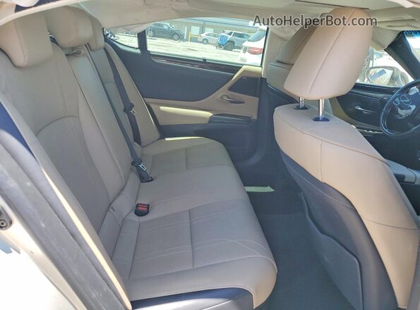 JTHB21B10K2045668 2019 LEXUS ES Tan Widok tylnych siedzeń