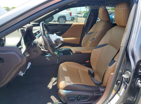 JTHB21B16K2012125 2019 LEXUS ES Gray წინა სალონის ხედი