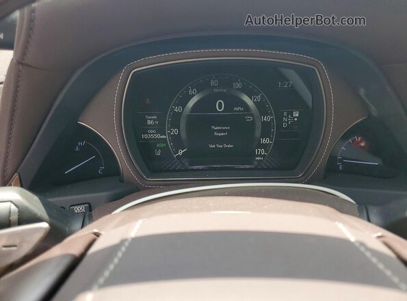 JTHB51FF3K5007749 2019 LEXUS LS Black Вид щитка приладів