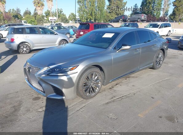 JTHB51FF4J5005250 2018 LEXUS LS 500 Silver წინა მარცხენა ხედი სამი მეოთხედიდან