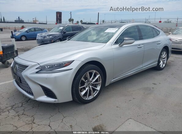 JTHB5LFFXJ5004132 2018 LEXUS LS 500 Silver წინა მარცხენა ხედი სამი მეოთხედიდან