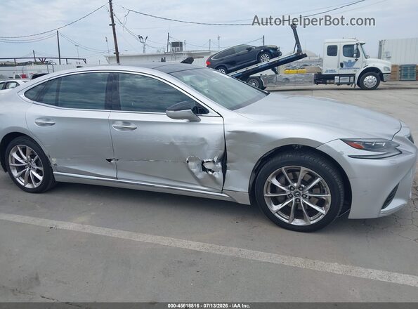JTHB5LFFXJ5004132 2018 LEXUS LS 500 Silver წინა ხედი
