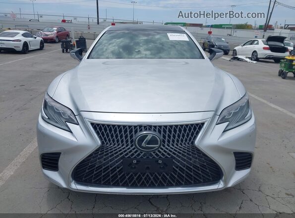 JTHB5LFFXJ5004132 2018 LEXUS LS 500 Silver ხელსაწყოთა პანელის ხედი