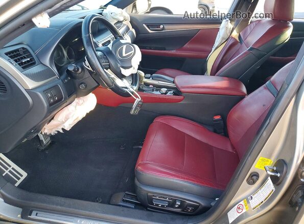 JTHBA1BL8GA000320 2016 LEXUS GS Серый Вид салона спереди