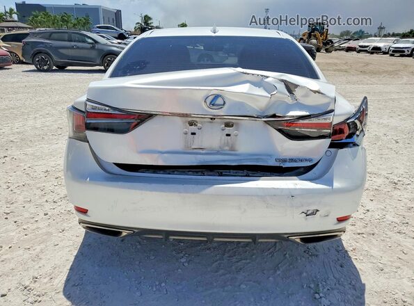 JTHBA1BL9GA000777 2016 LEXUS GS White Вид ззаду