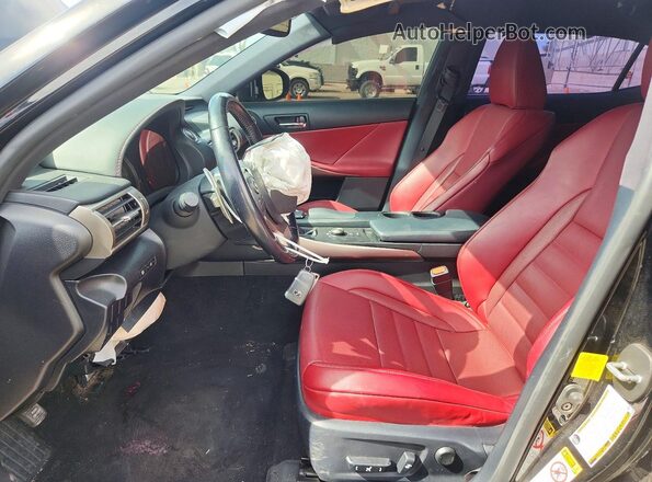JTHBA1D20G5033146 2016 LEXUS IS Черный Вид салона спереди